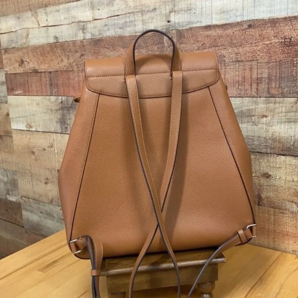 Kate Spade Leila Saffiano Leather Backpack Tan Leather